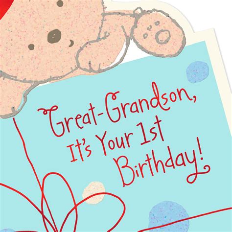 hallmark grandson 1st birthday card